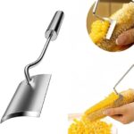 Corn Peeler Stainless Steel Corn Cob Stripping Tool Long Handle Corn on the Cob Remover Corn Thresher from the Cob Removes Corn Kernels from Corn Cobs In Seconds, Kitchen Gadget, Fast and Safe